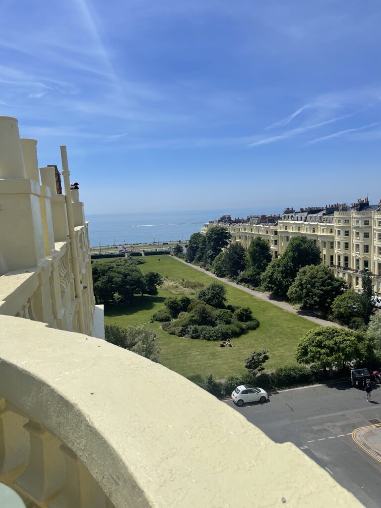 Sea view from the balcony in Sky View Apartment